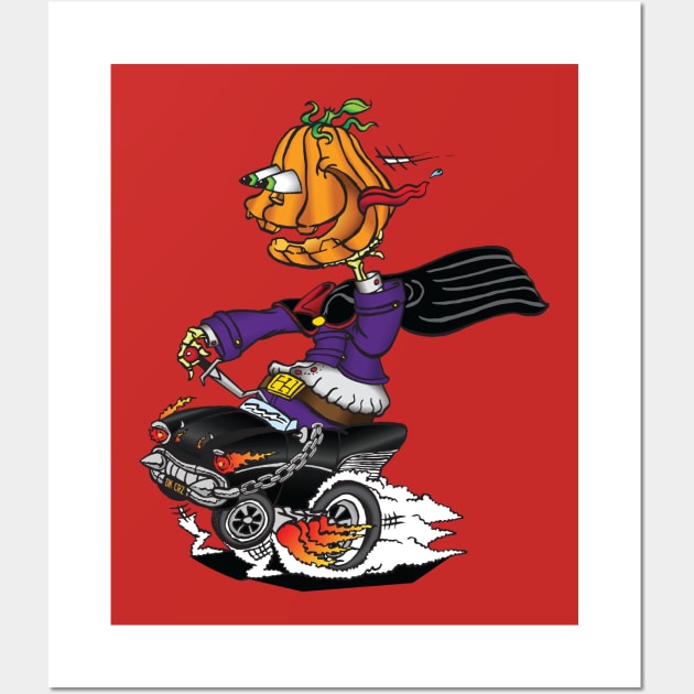 Headless Horseman Rat Fink Wall Art by buddysbane